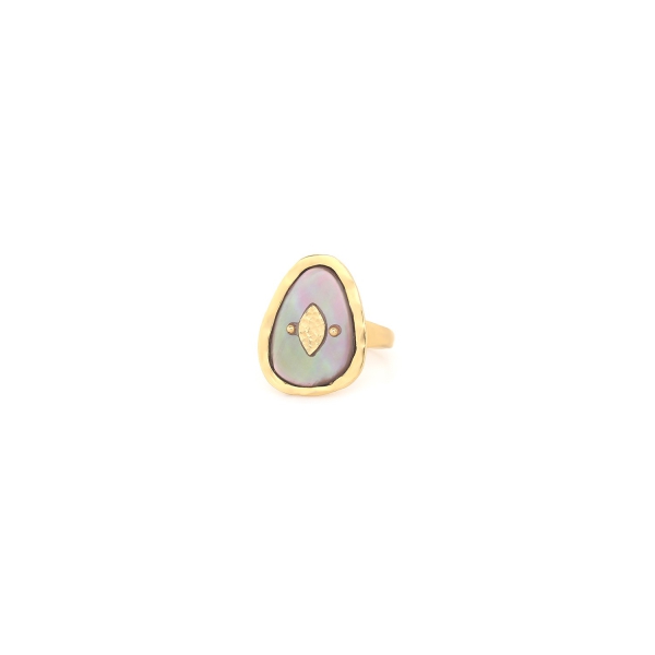 Organic shell ajustable ring - Louison